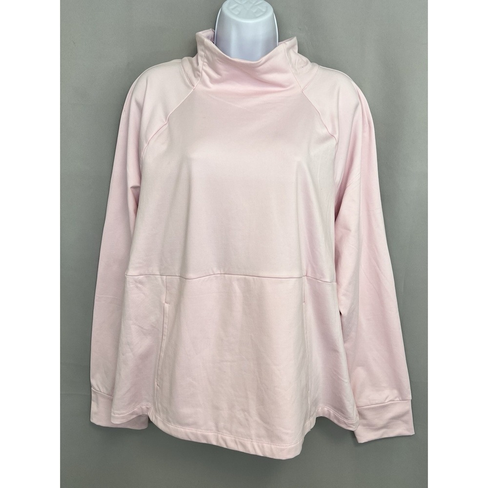 Avía Women's Mock Neck Long Sleeve Pull Over Top Sz XXXL‎ NWT Pink - Picture 2 of 11